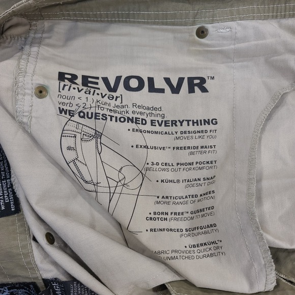 KUHL Pants Mens 40x30 Revolvr Utility Hiking Green Outdoor Workwear - Picture 8 of 10